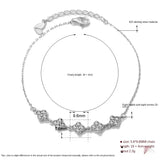 925 Silver Four Leaf Bracelet, Party Gemstone Bracelet