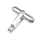925 Sterling Silver French Cufflinks Backs Cuff Links for Men