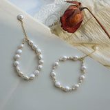 925 Silver Freshwater Pearl Bell Bracelet Wedding Party Jewelry