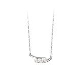 925 Silver Vintage Pearl Pendant Necklace for Women