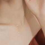 925 Silver Crystal Choker Pendant Necklace 14K Plated