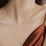 925 Silver Crystal Choker Pendant Necklace 14K Plated