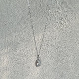 925 Silver Crystal Drift Bottle Pendant Necklace Women Party Jewelry Gift