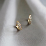 925 Silver Crystal Round Earrings Palace Style Noble Banquet Jewelry