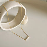 925 Silver French Pearl Pendant Necklace Wedding Party Jewelry Gift