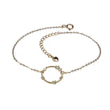 925 Sterling Silver French Round Pav? Bracelet Women