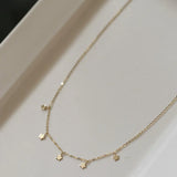 925 Silver Star Pendant Necklace French Style 14k Jewelry