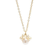 925 Silver Pearl Cat Claw Pendant Necklace Classic Party Chain Jewelry