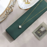 925 Silver Pearl Cat Claw Pendant Necklace Classic Party Chain Jewelry