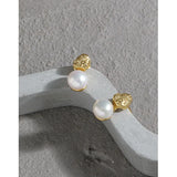 925 Sterling Silver Pearl Stud Earrings for Women - Fine Jewelry