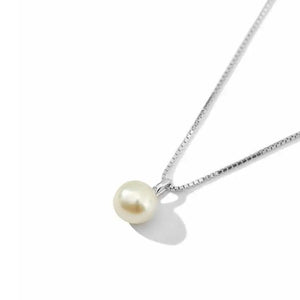 925 Silver Freshwater Pearls Small Beans Necklace Women 14k Plating