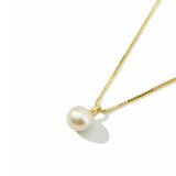 925 Silver Freshwater Pearls Small Beans Necklace Women 14k Plating