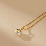 925 Silver Freshwater Pearls Small Beans Necklace Women 14k Plating
