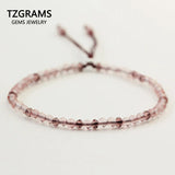 925 Silver Thin Friendship Bracelets Small Beads 3mm Gemstone Reiki Yoga Jewelry