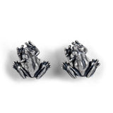 925 Silver Frog Stud Earrings Women Vintage Party Wedding Jewelry