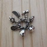 925 Sterling Silver Fruit Spacer Charm Bead European Jewelry