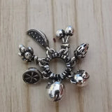 925 Sterling Silver Fruit Spacer Charm Bead European Jewelry