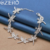925 Silver Dragonfly Zircon Jewelry Set for Women