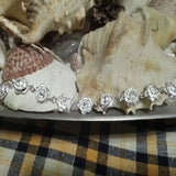 925 Silver Rose Flower Chain Bracelet Wedding Party Jewelry