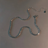 925 Sterling Silver Full Star Anklet Sparkling Foot Decoration Sexy Ankle Chain