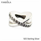 925 Sterling Silver Galaxy Charm Clear CZ for DIY Bracelet Bead