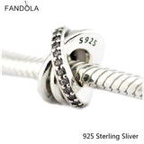 925 Sterling Silver Galaxy Charm Clear CZ for DIY Bracelet Bead