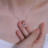 925 Sterling Silver Galaxy Crystal Pendant Necklace Gift for Women