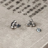 925 Silver Garnet Stud Earrings Gothic Party Wedding Jewelry