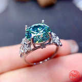925 Sterling Silver Gemstone Ring For Women Wedding Jewelry