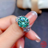 925 Sterling Silver Gemstone Ring For Women Wedding Jewelry