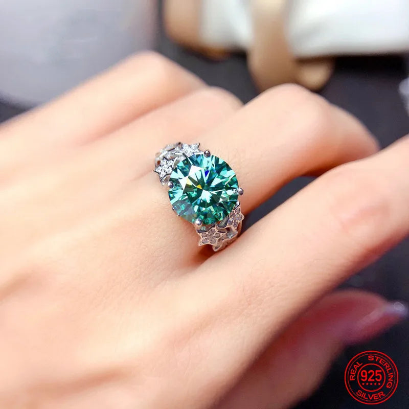 925 Sterling Silver Gemstone Ring For Women Wedding Jewelry