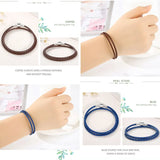925 Silver Leather Chain Bracelet with Snake Clasp