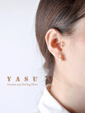 925 Silver Pearl Earrings 18K Plated Wedding Party Jewelry