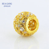 925 Silver Yellow Enamel Romantic Golden Jewelry