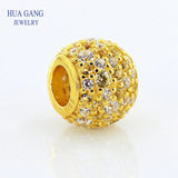 925 Silver Yellow Enamel Romantic Golden Jewelry