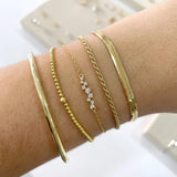 925 Silver Geometric Chain Bracelet for Women Bohemian Gift