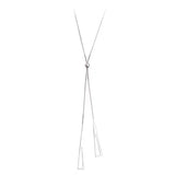 925 Silver Geometric Necklace Women Pendant Clavicle Chain