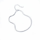 925 Silver Geometric Bead Anklets Bracelet for Women Summer Jewelry