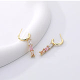 925 Sterling Silver Zircon Dangle Drop Earrings Bohemia Pendant Jewelry