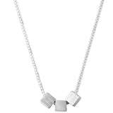 925 Silver Geometric Square Necklace for Women