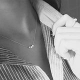 925 Silver Geometric Square Necklace for Women