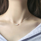 925 Silver Geometric Square Necklace for Women