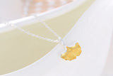 925 Silver Ginkgo biloba Necklace Women