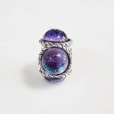 925 Silver Glass Spacer Charm Bead for European Jewelry