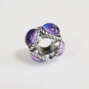 925 Silver Glass Spacer Charm Bead for European Jewelry