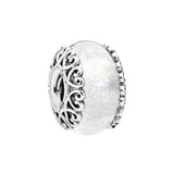925 Silver Glass Beads Pendant DIY Jewelry for Women