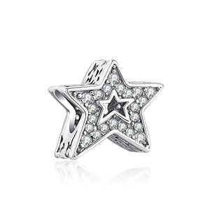 925 Silver Glass Beads Pendant DIY Jewelry for Women