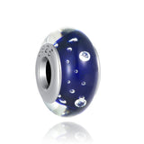 925 Silver Glass Beads Pendant DIY Jewelry for Women