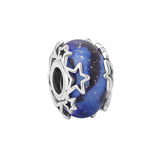 925 Silver Glass Beads Pendant DIY Jewelry for Women