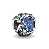 925 Silver Glass Beads Pendant DIY Jewelry for Women